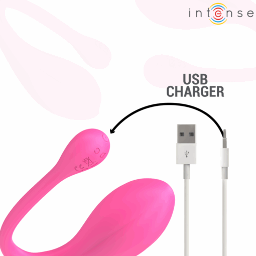 INTENSE – JANICE VIBRADOR U DOBLE ESTIMULACIÓN 10 VIBRACIONES ROSA CONTROL REMOTO - intimamenities.com