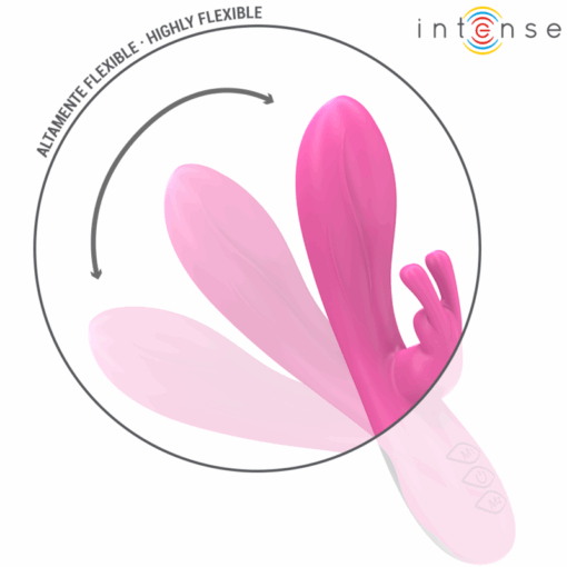 INTENSE – RANDALL VIBRADOR RABBIT 10 VIBRACIONES ROSA - intimamenities.com