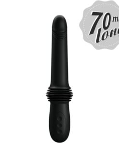 PRETTY LOVE – PAZUZU VIBRADOR 3 MODOS DE EMPUJE NEGRO - intimamenities.com
