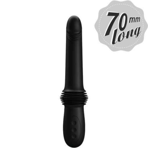 PRETTY LOVE – PAZUZU VIBRADOR 3 MODOS DE EMPUJE NEGRO - intimamenities.com