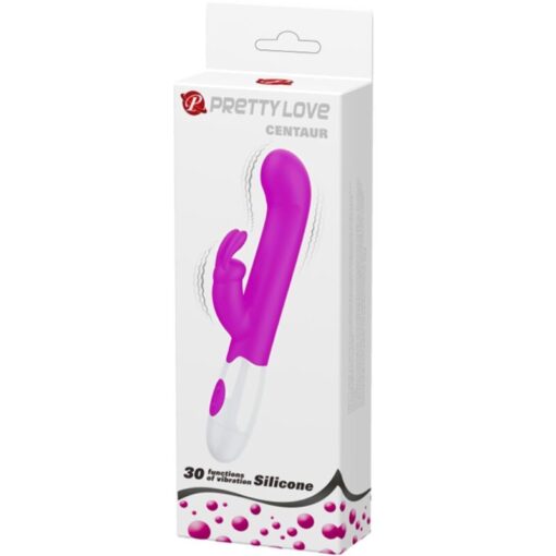 PRETTY LOVE – CENTAUR VIBRADOR RABBIT 30 MODOS DE VIBRACIÓN MORADO - intimamenities.com