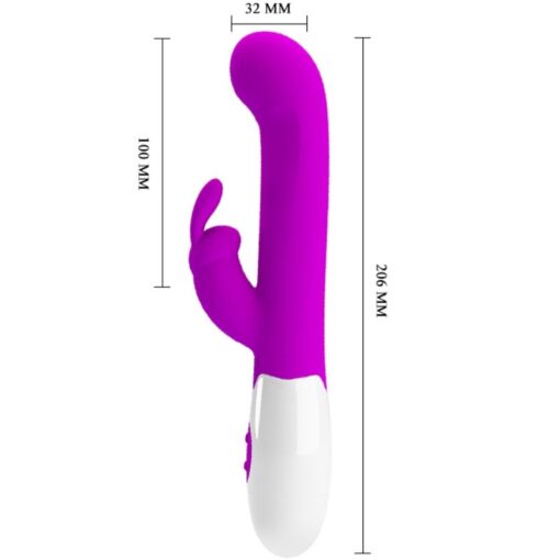 PRETTY LOVE – CENTAUR VIBRADOR RABBIT 30 MODOS DE VIBRACIÓN MORADO - intimamenities.com