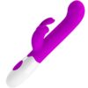 PRETTY LOVE – CENTAUR VIBRADOR RABBIT 30 MODOS DE VIBRACIÓN MORADO - intimamenities.com
