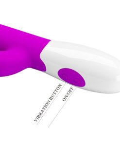 PRETTY LOVE – CENTAUR VIBRADOR RABBIT 30 MODOS DE VIBRACIÓN MORADO - intimamenities.com