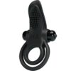 PRETTY LOVE – DOBLE ANILLO VIBRADOR + ESTIMULADOR CLÍTORIS 10 VIBRACIONES NEGRO - intimamenities.com