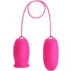 PRETTY LOVE – DAISY HUEVO VIBRADOR + LENGUA ESTIMULADORA DE CLÍTORIS ROSA - intimamenities.com