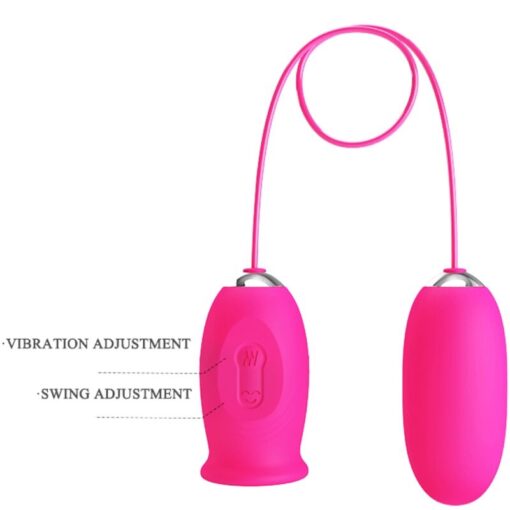 PRETTY LOVE – DAISY HUEVO VIBRADOR + LENGUA ESTIMULADORA DE CLÍTORIS ROSA - intimamenities.com