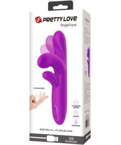 PRETTY LOVE – ANGELIQUE VIBRADOR MULTIFUNCIÓN + ESTIMULADOR DE CLÍTORIS MORADO - intimamenities.com