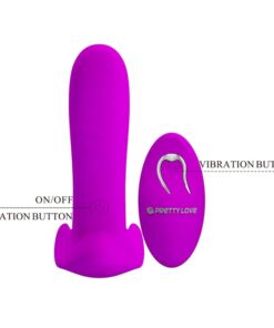 PRETTY LOVE – MASAJEADOR & VIBRADOR 12 VIBRACIONES CONTROL REMOTO MORADO - intimamenities.com