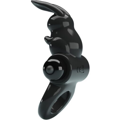 PRETTY LOVE – EXCITING RING ANILLO VIBRADOR RABBIT 10 VIBRACIONES NEGRO - intimamenities.com