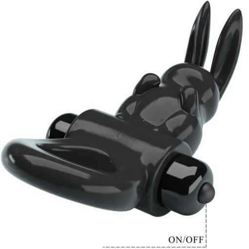 PRETTY LOVE – EXCITING RING ANILLO VIBRADOR RABBIT 10 VIBRACIONES NEGRO - intimamenities.com
