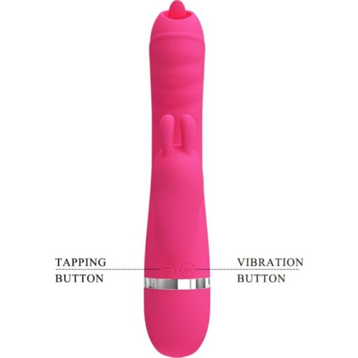 PRETTY LOVE – PHOENIX VIBRADOR RABBIT MULTIFUNCIÓN ROSA - intimamenities.com