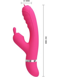 PRETTY LOVE – PHOENIX VIBRADOR RABBIT MULTIFUNCIÓN ROSA - intimamenities.com
