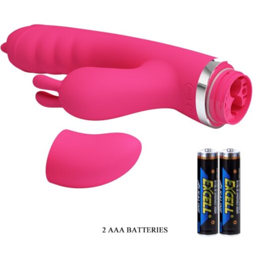 PRETTY LOVE – PHOENIX VIBRADOR RABBIT MULTIFUNCIÓN ROSA - intimamenities.com