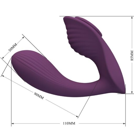 PRETTY LOVE – FRANZ MASAJEADOR & VIBRADOR APP GRATUTITA MORADO - intimamenities.com