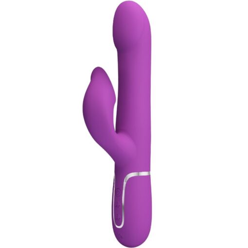 PRETTY LOVE – VIBRADOR & ESTIMULADOR MULTIFUNCIÓN 4 EN 1 MORADO - intimamenities.com