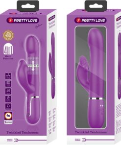 PRETTY LOVE – VIBRADOR & ESTIMULADOR MULTIFUNCIÓN 4 EN 1 MORADO - intimamenities.com