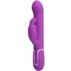 PRETTY LOVE – COALE VIBRADOR RABBIT MULTIFUNCIÓN 4 EN 1 MORADO - intimamenities.com