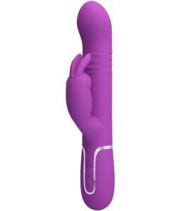 PRETTY LOVE – COALE VIBRADOR RABBIT MULTIFUNCIÓN 4 EN 1 MORADO - intimamenities.com
