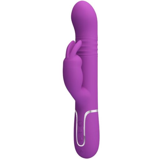 PRETTY LOVE – COALE VIBRADOR RABBIT MULTIFUNCIÓN 4 EN 1 MORADO - intimamenities.com