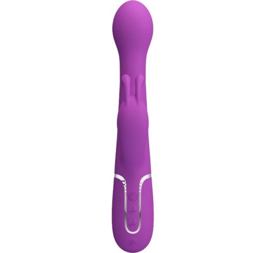 PRETTY LOVE – DEJON VIBRADOR RABBIT MULTIFUNCIÓN 3 EN 1 MORADO - intimamenities.com