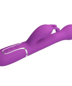 PRETTY LOVE – DEJON VIBRADOR RABBIT MULTIFUNCIÓN 3 EN 1 MORADO - intimamenities.com