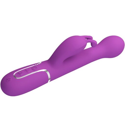 PRETTY LOVE – DEJON VIBRADOR RABBIT MULTIFUNCIÓN 3 EN 1 MORADO - intimamenities.com