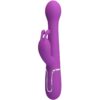 PRETTY LOVE – DEJON VIBRADOR RABBIT MULTIFUNCIÓN 3 EN 1 MORADO - intimamenities.com
