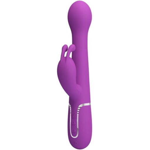 PRETTY LOVE – DEJON VIBRADOR RABBIT MULTIFUNCIÓN 3 EN 1 MORADO - intimamenities.com