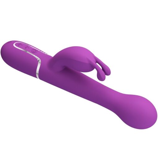 PRETTY LOVE – DEJON VIBRADOR RABBIT MULTIFUNCIÓN 3 EN 1 MORADO - intimamenities.com