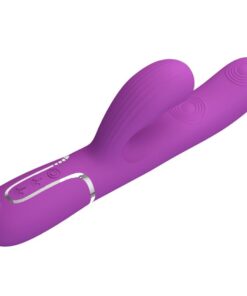 PRETTY LOVE – PERLITA VIBRADOR RABBIT MULTIFUNCIÓN 3 EN 1 MORADO - intimamenities.com