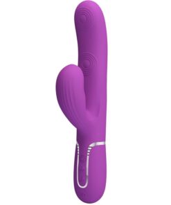 PRETTY LOVE – PERLITA VIBRADOR RABBIT MULTIFUNCIÓN 3 EN 1 MORADO - intimamenities.com