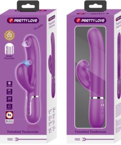 PRETTY LOVE – PERLITA VIBRADOR RABBIT MULTIFUNCIÓN 3 EN 1 MORADO - intimamenities.com