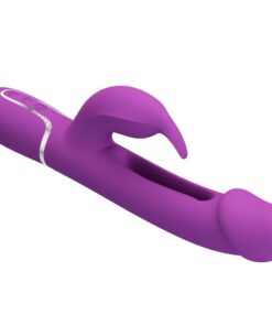 PRETTY LOVE – KAMPAS VIBRADOR RABBIT MULTIFUNCIÓN 3 EN 1 MORADO - intimamenities.com