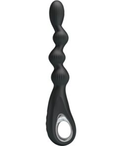 PRETTY LOVE – FEDERER VIBRADOR ANAL 12 VIBRACIONES NEGRO - intimamenities.com