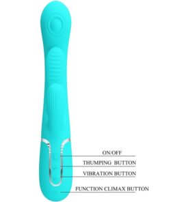 PRETTY LOVE – SHANIA TRIPLE VIBRADOR RABBIT MULTIFUNCIÓN 3 EN 1 - intimamenities.com