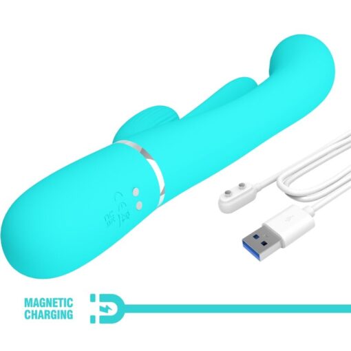 PRETTY LOVE – SHANIA TRIPLE VIBRADOR RABBIT MULTIFUNCIÓN 3 EN 1 - intimamenities.com