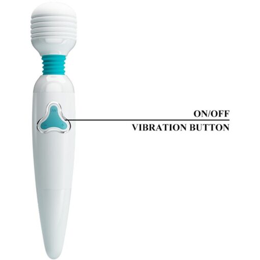 PRETTY LOVE – CLOUD VIBRADOR WAND 7 VIBRACIONES BLANCO - intimamenities.com