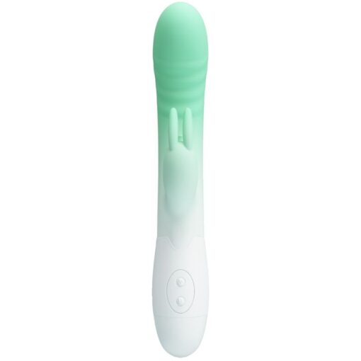 PRETTY LOVE – CERBERUS VIBRADOR RABBIT 3O VIBRACIONES VERDE - intimamenities.com