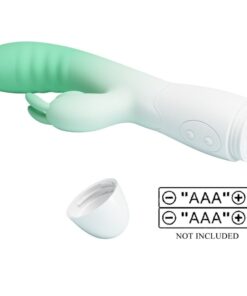 PRETTY LOVE – CERBERUS VIBRADOR RABBIT 3O VIBRACIONES VERDE - intimamenities.com