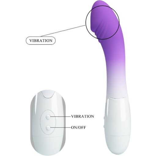 PRETTY LOVE – ELEMENTAL VIBRADOR PUNTO G 30 VIBRACIONES MORADO - intimamenities.com