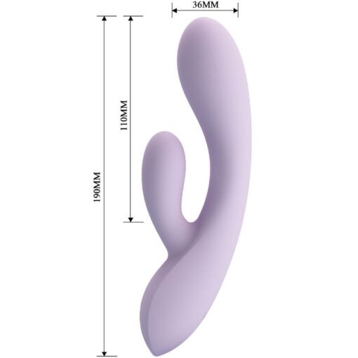PRETTY LOVE – ROSOLYN VIBRADOR RABBIT 10 VIBRACIONES MORADO - intimamenities.com