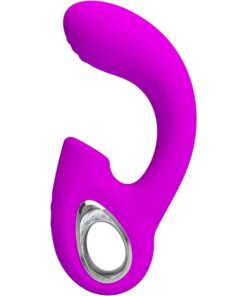 PRETTY LOVE – SIBEL VIBRADOR PUNTO G + ESTIMULADOR CLÍTORIS 10 VIBRACIONES MORADO - intimamenities.com