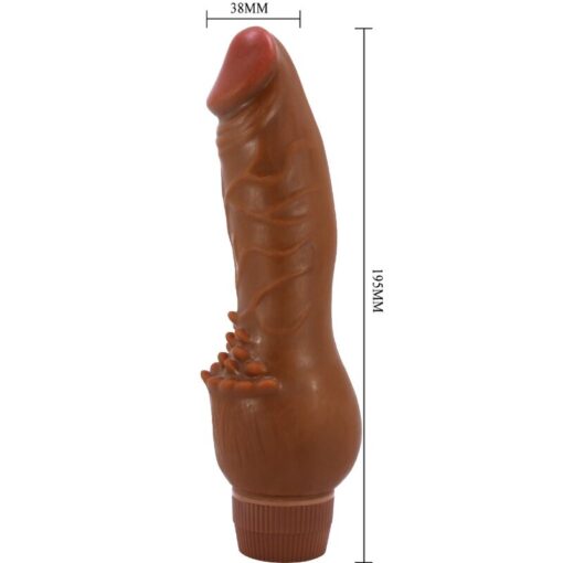 BAILE – BARBARA VIBRADOR REALÍSTICO 19.5 CM MULATO - intimamenities.com