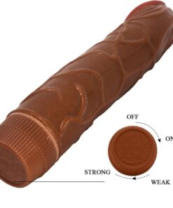 BAILE – BOB VIBRADOR REALÍSTICO 22.5 CM MULATO - intimamenities.com