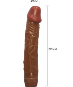BAILE – BOB VIBRADOR REALÍSTICO 22.5 CM MULATO - intimamenities.com