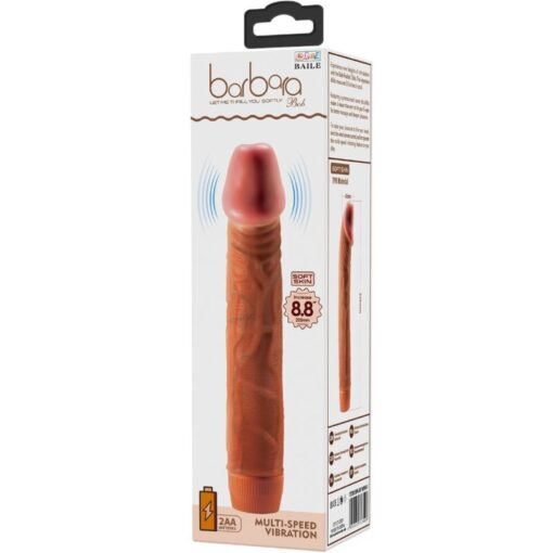 BAILE – BOB VIBRADOR REALÍSTICO 22.5 CM MULATO - intimamenities.com