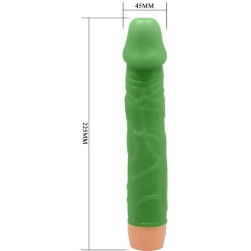 BAILE – BILL VIBRADOR REALÍSTICO 22.5 CM VERDE - intimamenities.com