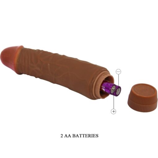 BAILE – JEFF VIBRADOR REALÍSTICO 19.5 CM MULATO - intimamenities.com