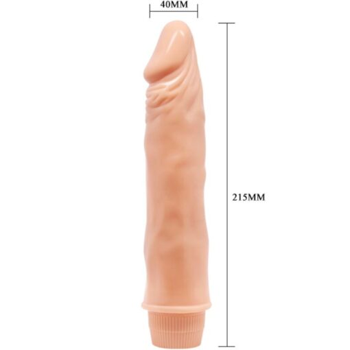 BAILE – DWARF VIBRADOR REALÍSTICO 21 CM NATURAL - intimamenities.com